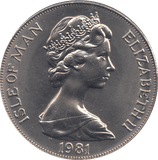 1981 ONE CROWN WEDDING OF THE PRINCE OF WALES AND LADY DIANA - WORLD COINS - Cambridgeshire Coins