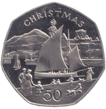 1981 PEEL FISHING BOAT 50P ISLE OF MAN ( PROOF ) BC - 50P REGIONAL ISSUES - Cambridgeshire Coins