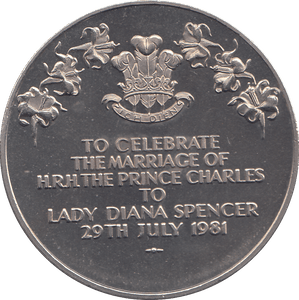1981 PRINCE CHARLES AND LADY DIANA COMMEMORATIVE COIN - WORLD COINS - Cambridgeshire Coins