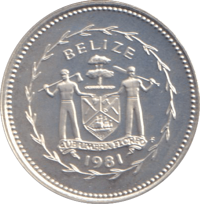 1981 PROOF TEN CENTS BELIZE - WORLD COINS - Cambridgeshire Coins