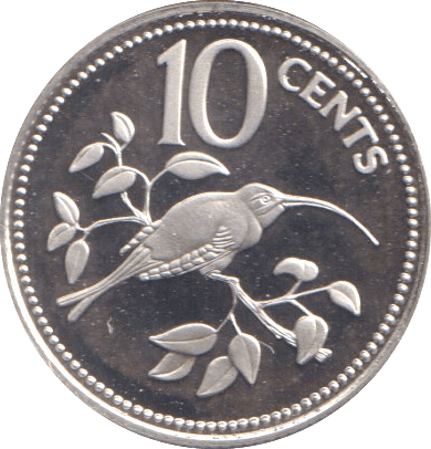1981 PROOF TEN CENTS BELIZE - WORLD COINS - Cambridgeshire Coins