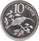 1981 PROOF TEN CENTS BELIZE - WORLD COINS - Cambridgeshire Coins