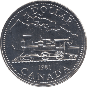 1981 SILVER ONE DOLLAR CANADA - WORLD COINS - Cambridgeshire Coins