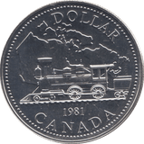 1981 SILVER ONE DOLLAR CANADA - WORLD COINS - Cambridgeshire Coins