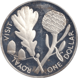 1981 SILVER ONE DOLLAR ROYAL VISIT - SILVER WORLD COINS - Cambridgeshire Coins