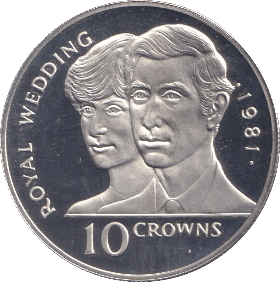 1981 SILVER PROOF 10 CROWNS ROYAL WEDDING TURKS AND CAICOS ISLANDS - SILVER WORLD COINS - Cambridgeshire Coins