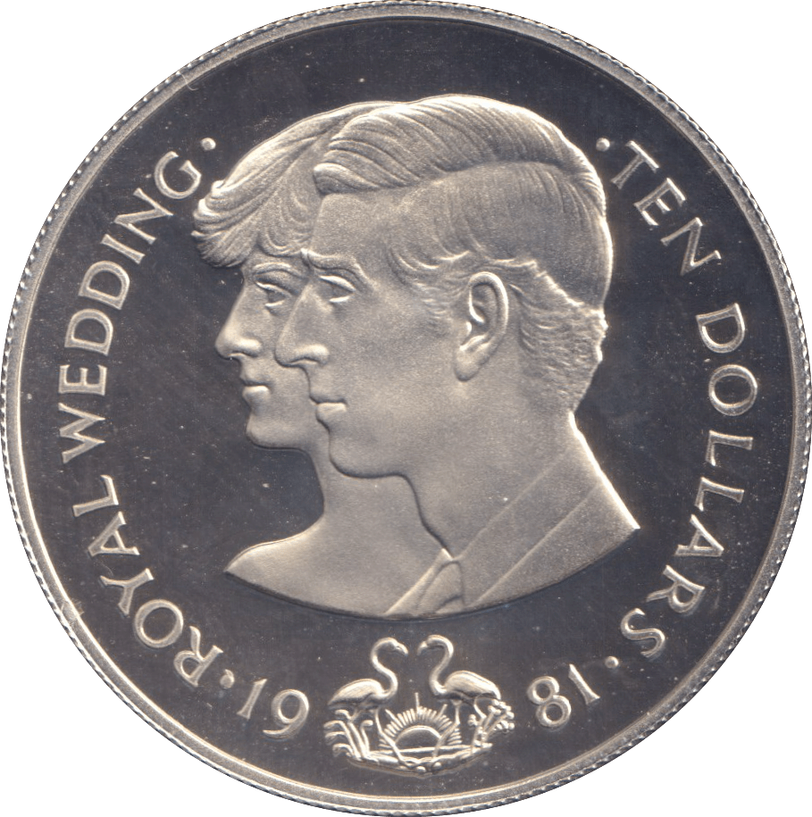 1981 SILVER PROOF 10 DOLLARS THE COMMONWEALTH OF THE BAHAMAS - SILVER WORLD COINS - Cambridgeshire Coins