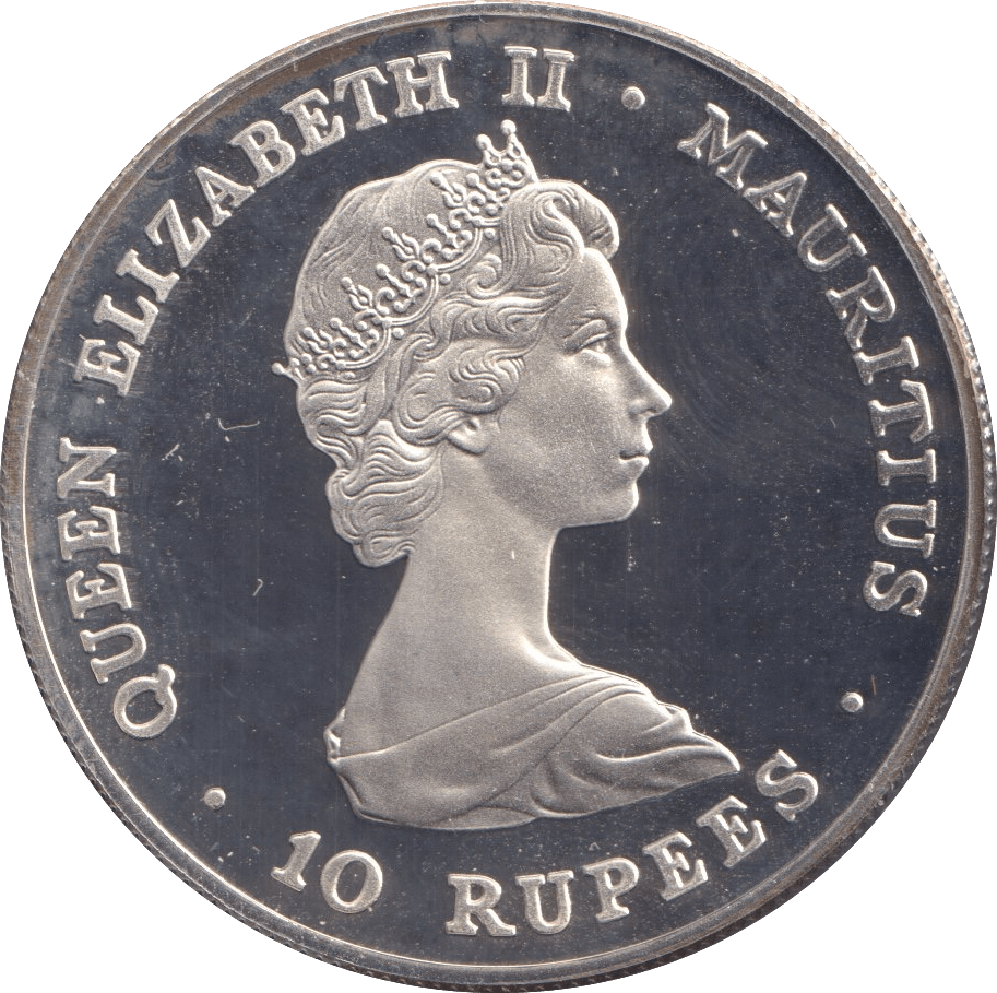 1981 SILVER PROOF 10 RUPEES MAURITIUS - SILVER WORLD COINS - Cambridgeshire Coins