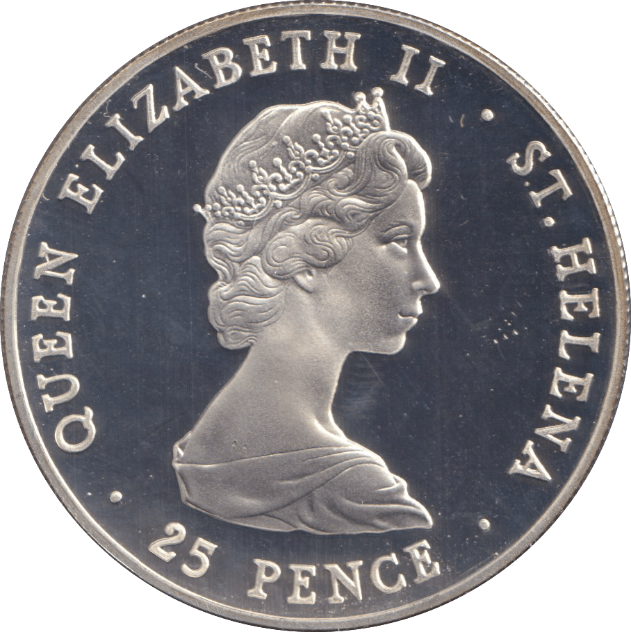 1981 SILVER PROOF 25 PENCE CHARLES PRINCE OF WALES AND LADY DIANA SPENCER - SILVER WORLD COINS - Cambridgeshire Coins
