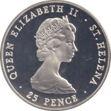 1981 SILVER PROOF 25 PENCE CHARLES PRINCE OF WALES AND LADY DIANA SPENCER - SILVER WORLD COINS - Cambridgeshire Coins
