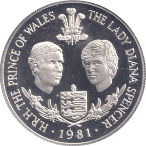 1981 SILVER PROOF 25 PENCE GUERNSEY - SILVER WORLD COINS - Cambridgeshire Coins