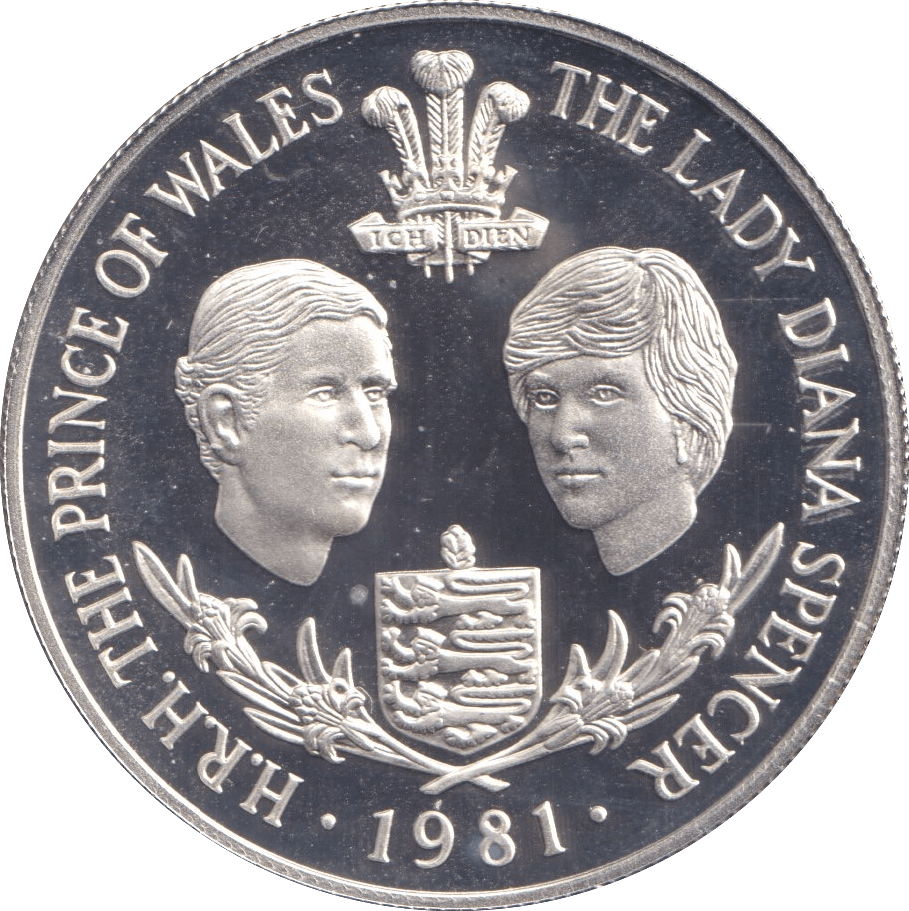 1981 SILVER PROOF 25 PENCE GUERNSEY - SILVER WORLD COINS - Cambridgeshire Coins