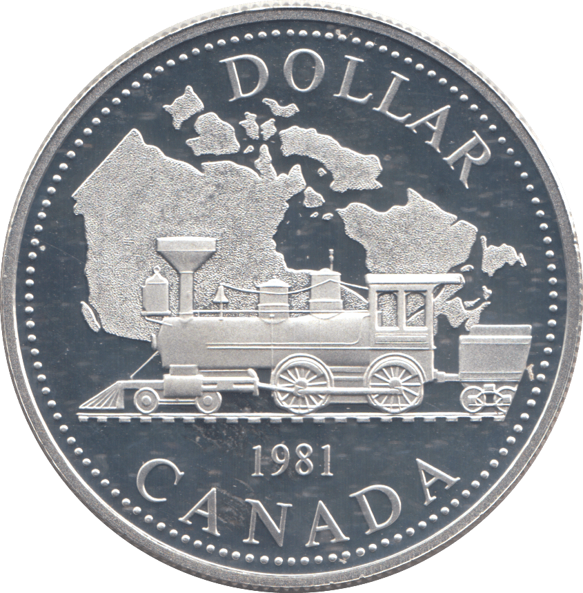 1981 SILVER PROOF CANADA DOLLAR - SILVER WORLD COINS - Cambridgeshire Coins