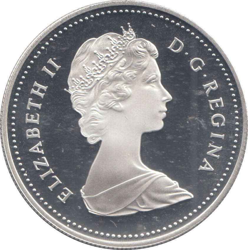 1981 SILVER PROOF DOLLAR CANADA 2 - SILVER WORLD COINS - Cambridgeshire Coins
