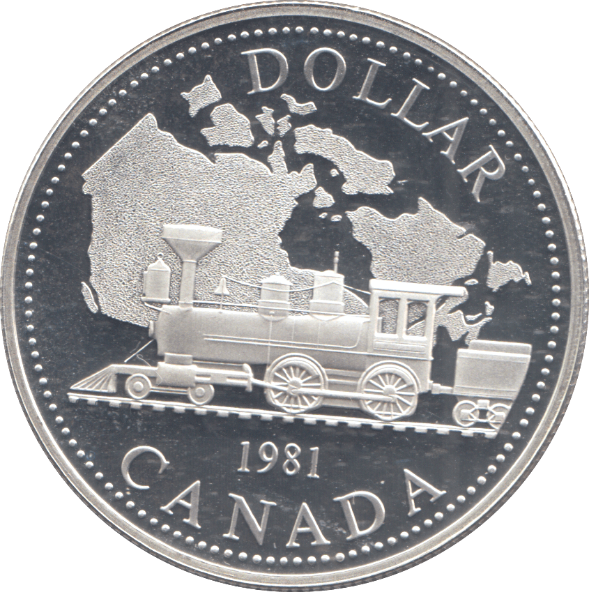 1981 SILVER PROOF DOLLAR CANADA 2 - SILVER WORLD COINS - Cambridgeshire Coins