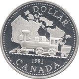 1981 SILVER PROOF DOLLAR CANADA 2 - SILVER WORLD COINS - Cambridgeshire Coins