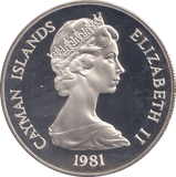1981 SILVER PROOF TEN DOLLARS ROYAL WEDDING CAYMAN ISLANDS - SILVER WORLD COINS - Cambridgeshire Coins