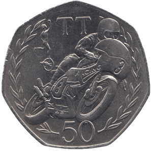 1981 TT FIFTY PENCE ISLE OF MAN ( LARGE ) - WORLD COINS - Cambridgeshire Coins