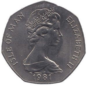 1981 TT FIFTY PENCE ISLE OF MAN ( LARGE ) - WORLD COINS - Cambridgeshire Coins