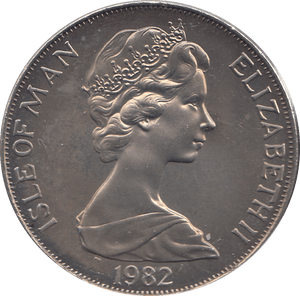 1982 1 CROWN MANX MARITIME HERITAGE ( BU ) - WORLD COINS - Cambridgeshire Coins