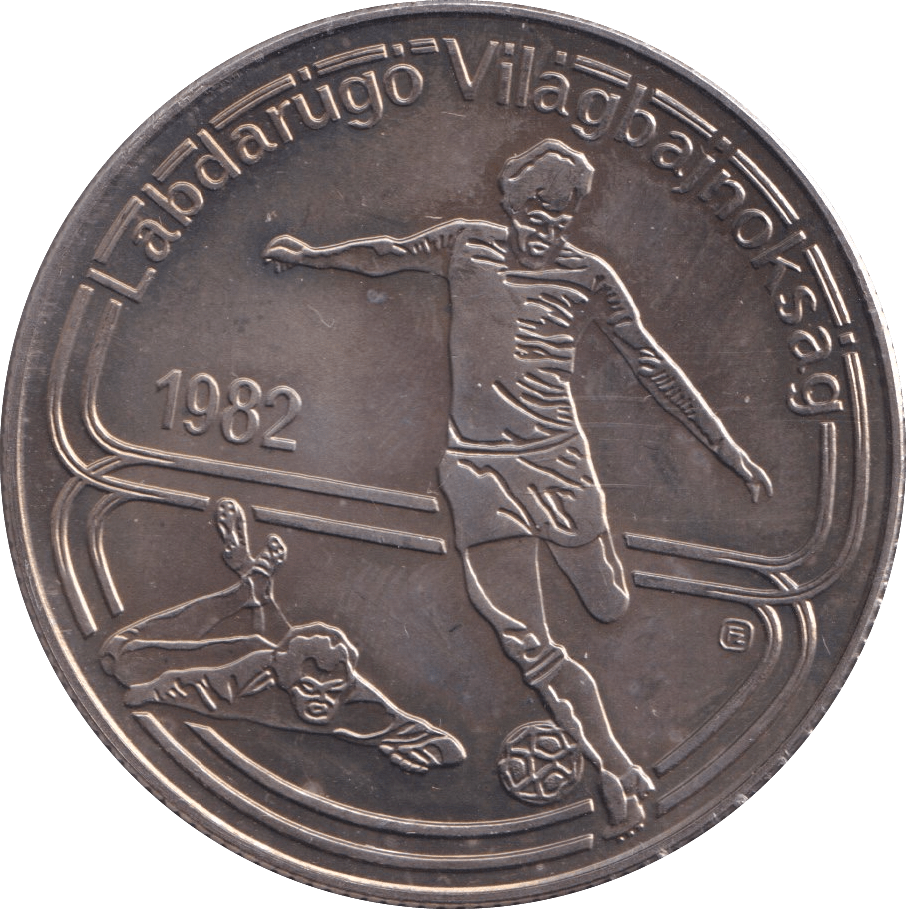 1982 100 FORINT FOOTBALL - WORLD COINS - Cambridgeshire Coins