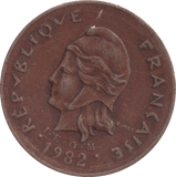 1982 100 FRANC FRENCH POLYNESIA - WORLD COINS - Cambridgeshire Coins