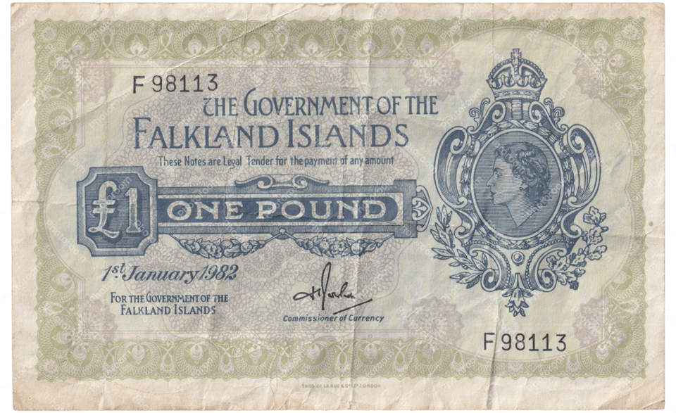 1982 1ST JANUARY ONE POUND BANKNOTE FALKLAND ISLANDS REF - 1601 - WORLD BANKNOTES - Cambridgeshire Coins
