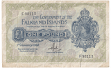1982 1ST JANUARY ONE POUND BANKNOTE FALKLAND ISLANDS REF - 1601 - WORLD BANKNOTES - Cambridgeshire Coins