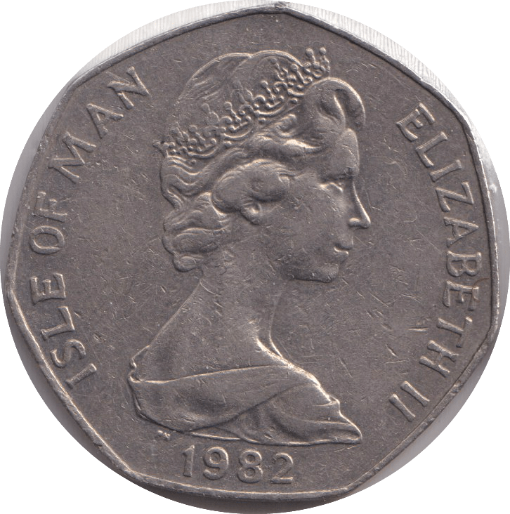 1982 50 PENCE IOM - WORLD COINS - Cambridgeshire Coins