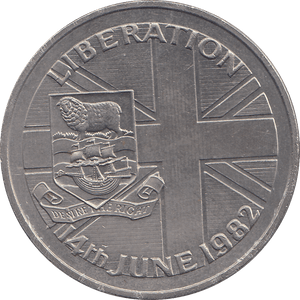 1982 50P LIBERATION ( BU ) - £2 BU - Cambridgeshire Coins