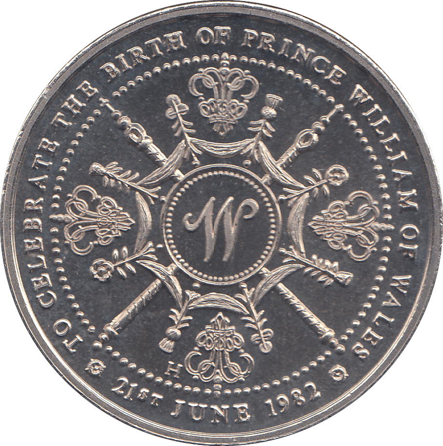 1982 BIRTH OF PRINCE WILLIAM OF WALES COMMEMORATIVE COIN - WORLD COINS - Cambridgeshire Coins