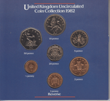 1982 BRILLIANT UNCIRCULATED COIN YEAR SET - Brilliant Uncirculated Year Sets - Cambridgeshire Coins