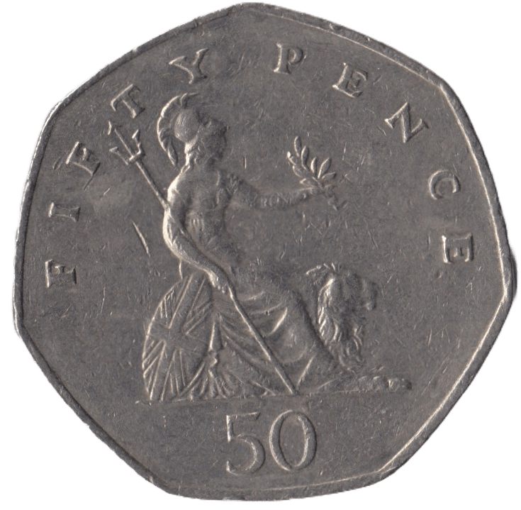 1982 CIRCULATED 50P BRITANNIA - 50P CIRCULATED - Cambridgeshire Coins