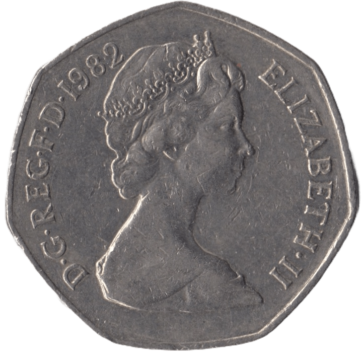 1982 CIRCULATED 50P BRITANNIA - 50P CIRCULATED - Cambridgeshire Coins