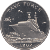 1982 FALKLAND ISLANDS TASK FORCE COMMEMORATIVE COIN ( BU ) - Cambridgeshire Coins