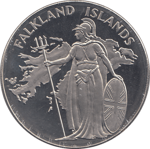 1982 FALKLAND ISLANDS TASK FORCE COMMEMORATIVE COIN ( BU ) - Cambridgeshire Coins