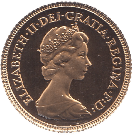 1982 GOLD HALF SOVEREIGN ( PROOF ) - HALF SOVEREIGN - Cambridgeshire Coins