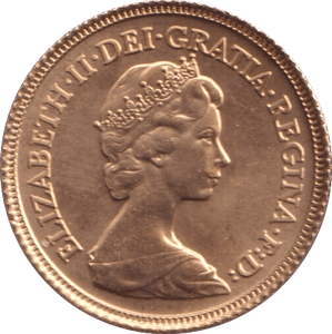 1982 GOLD HALF SOVEREIGN ( UNC ) - HALF SOVEREIGN - Cambridgeshire Coins