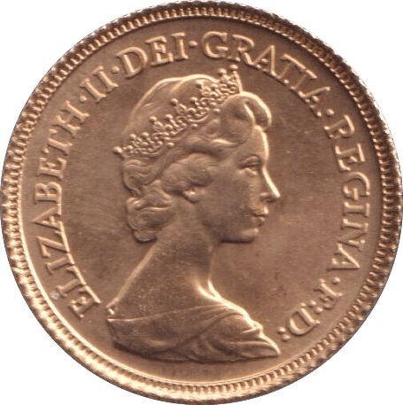 1982 GOLD HALF SOVEREIGN ( UNC ) - HALF SOVEREIGN - Cambridgeshire Coins