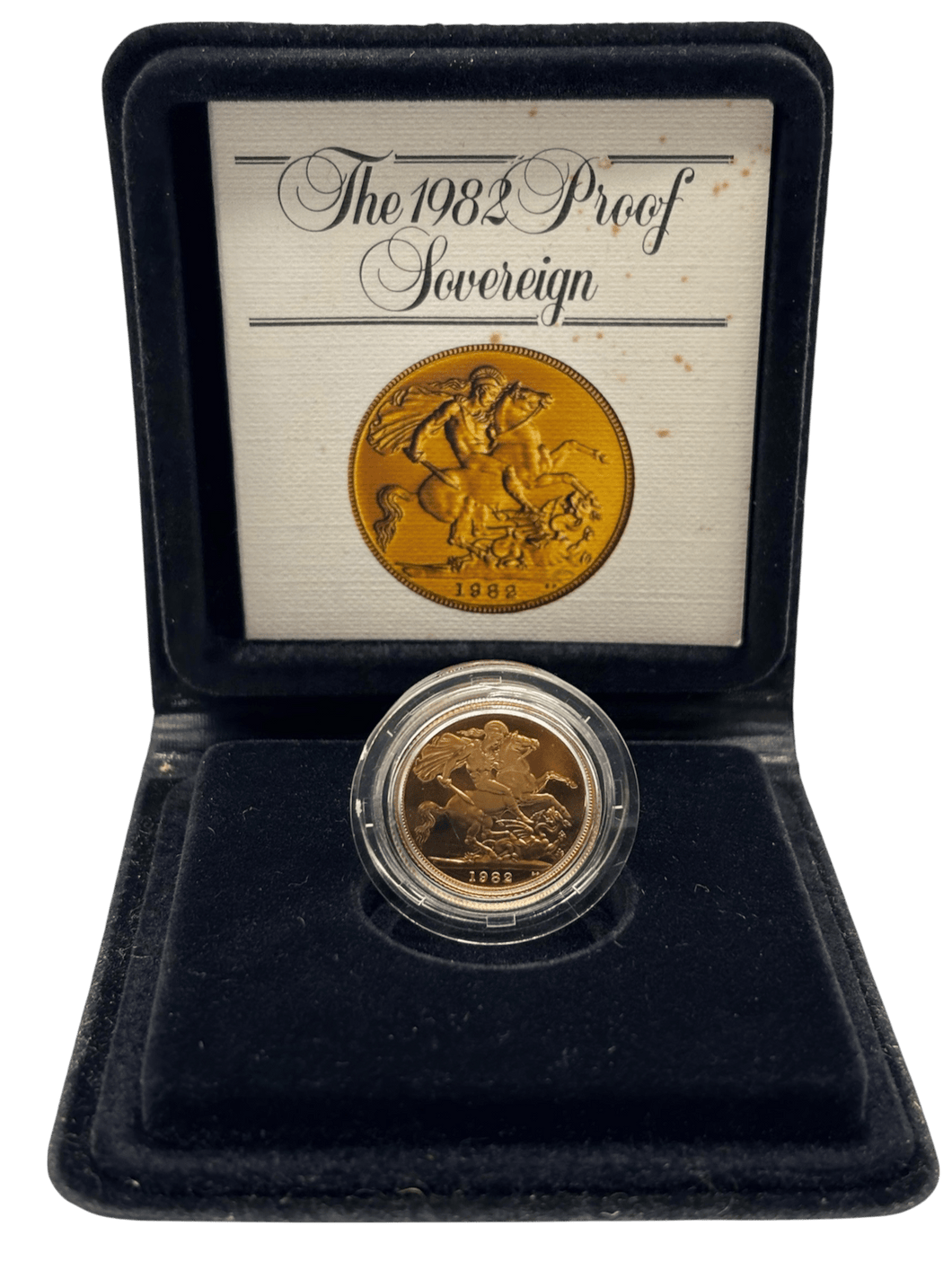 1982 GOLD PROOF SOVEREIGN BOXED - GOLD PROOF SOVEREIGNS - Cambridgeshire Coins