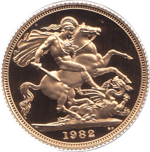 1982 GOLD SOVEREIGN ( PROOF ) - SOVEREIGN - Cambridgeshire Coins