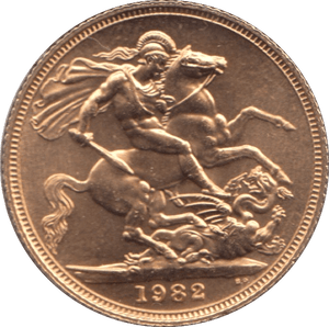 1982 GOLD SOVEREIGN ( UNC ) - Sovereign - Cambridgeshire Coins