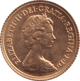 1982 HALF SOVEREIGN ( BU ) - HALF SOVEREIGN - Cambridgeshire Coins