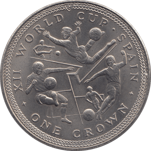 1982 ISLE OF MAN CROWN - SILVER WORLD COINS - Cambridgeshire Coins