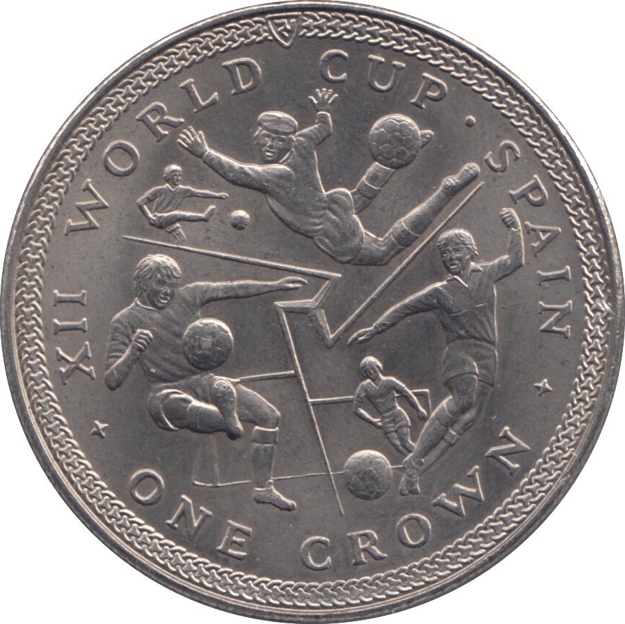 1982 ISLE OF MAN CROWN - SILVER WORLD COINS - Cambridgeshire Coins