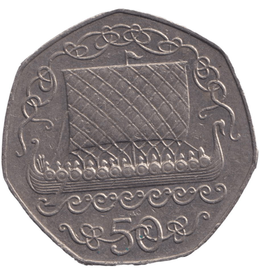 1982 LARGE 50 PENCE IOM - 50P REGIONAL ISSUES - Cambridgeshire Coins