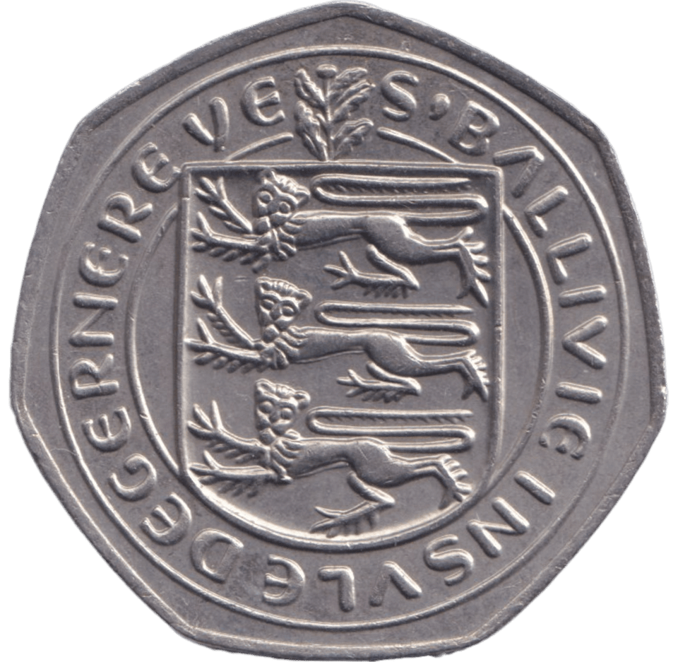 1982 LARGE 50P GUERNSEY - 50P REGIONAL ISSUE - Cambridgeshire Coins