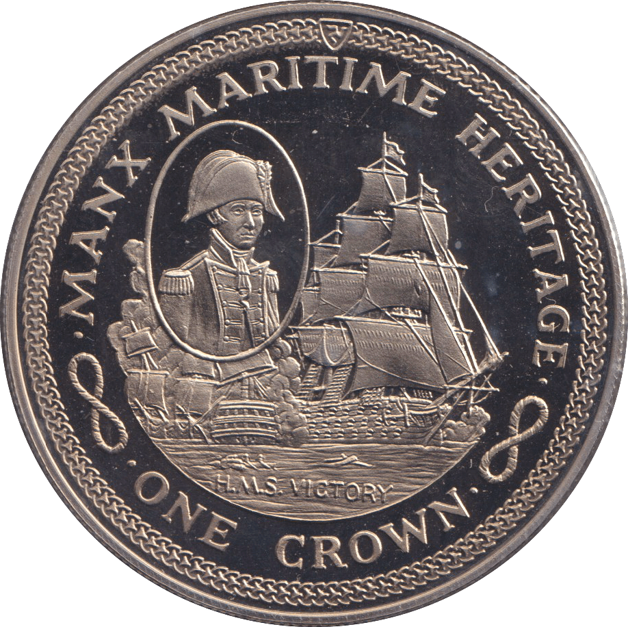 1982 ONE CROWN ISLE OF MAN - WORLD COINS - Cambridgeshire Coins