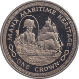 1982 ONE CROWN ISLE OF MAN - WORLD COINS - Cambridgeshire Coins