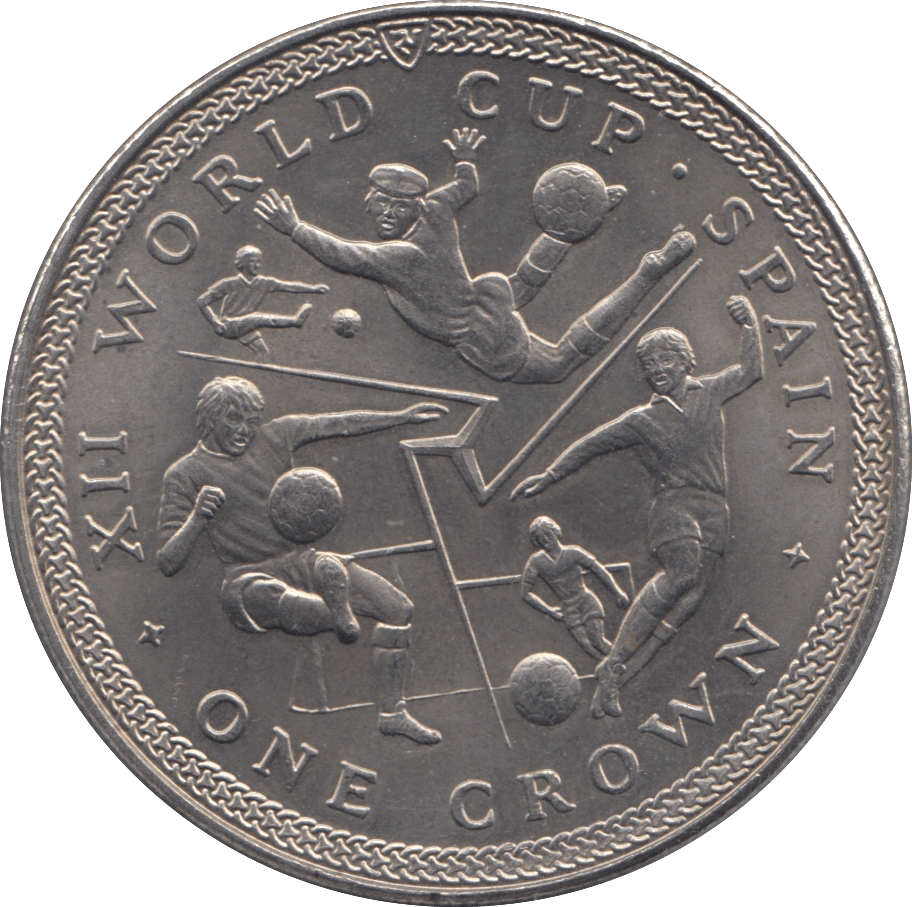 1982 ONE CROWN ISLE OF MAN - WORLD COINS - Cambridgeshire Coins